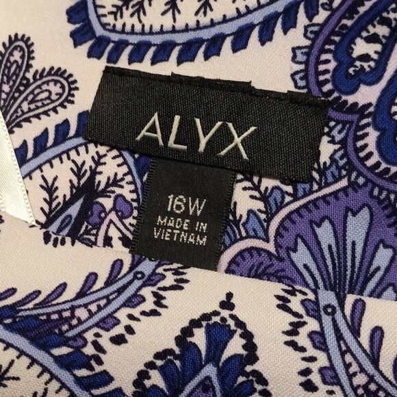 NWT Alyx 16W Sleeveless Midi Paisley Dress Cottagecore Grandmacore Granny Chic - Picture 2 of 6